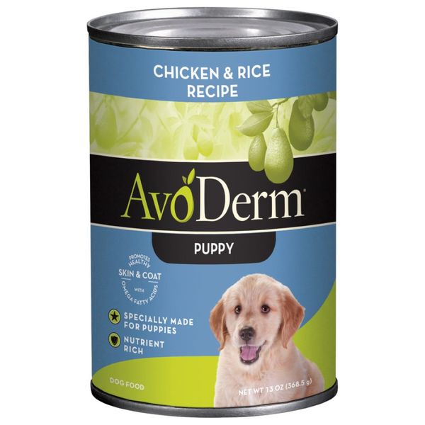 AvoDerm Natural Chicken & Rice Formula Puppy Wet Dog Food - 13 oz