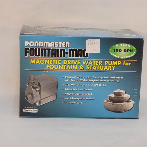 Danner Pondmaster Fountain-Mag Magnetic Drive Water Pump - 190GPH