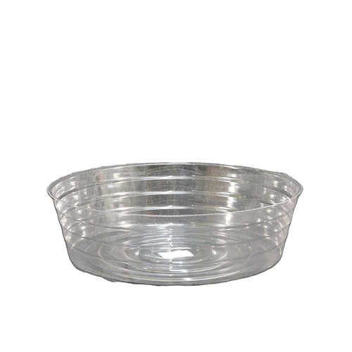 Curtis Wagner Plastics Vinyl Deep Basket Liner - Clear - 10in Diam x 2.625in H