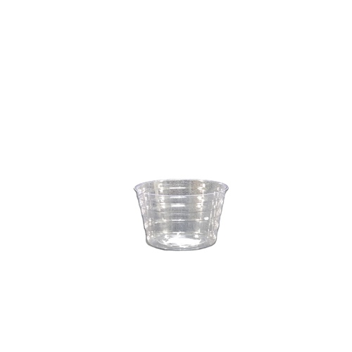 Curtis Wagner Plastics Vinyl Basket Liner - Clear - 4in Diam x 2.375in H