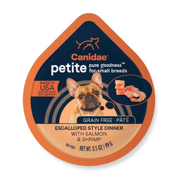  CANIDAE PURE Goodness Petite Small Breed Grain-Free Canned Dog Food Pâté w/Salmon & Shrimp - 3.5oz