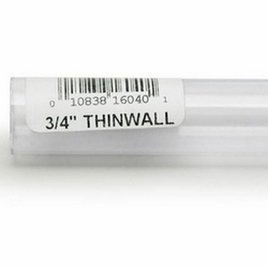 Lee's Thinwall Rigid Tubing, 3/4" x 36"  	
