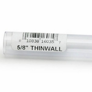 Lee's Thinwall Rigid Tubing, 5/8" x 36"  	
