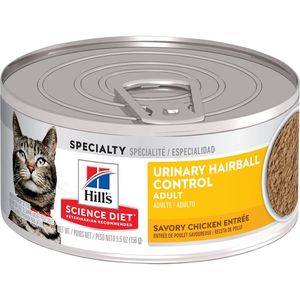 Hill's Science Diet Adult Urinary Hairball Control Savory Chicken Entrée cat food - 2.9oz