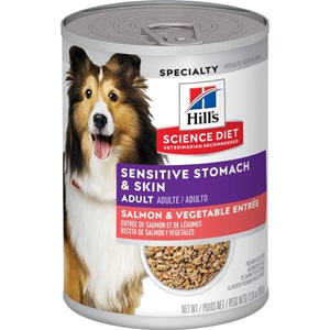 Hill's Science Diet Sensitive Stomach & Skin Salmon & Vegetable Adult Wet Dog Food - 12.8oz