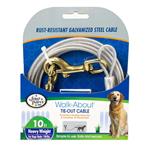 Four Paws Heavy Weight Tie Out Cable Silver - 10ft