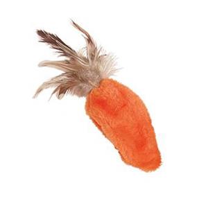 KONG Refillables Catnip Carrot with Feather Cat Toy Orange - One Size