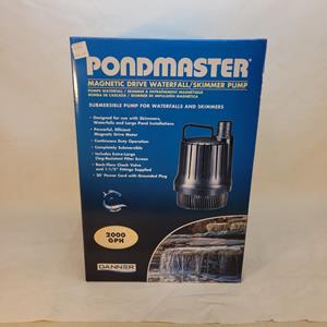 Danner Pondmaster Magnetic Drive Waterfall/Skimmer Water Pump - 2000GPH
