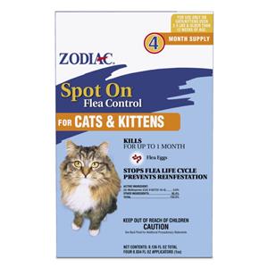 Zodiac Spot On Flea Control for Cats & Kittens - 4 pk