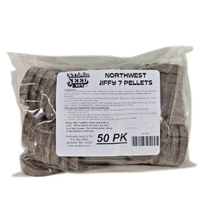 Jiffy 7 Peat Pellets 42mm Seed Starting Plugs - 50 pack