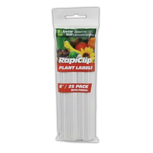Luster Leaf® Rapiclip® Plastic Plant Labels - 25pk - 6in - Pencil Included