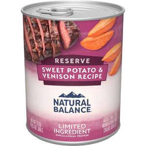 Natural Balance Limited Ingredient Reserve Sweet Potato & Venison Recipe Wet Dog Food - 13oz