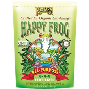 Foxfarm 4lb Happy Frog All Purpose Organic Ferterlizer 5-5-5