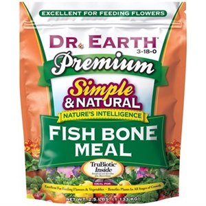 Dr. Earth® Premium Organic Fish Bone Meal 3-18-0 - 2.5lb - Poly Bag