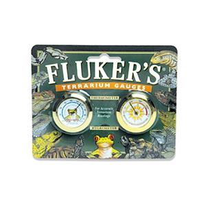 Fluker's Terrarium Gauges Thermometer and Hygrometer Combo Beige