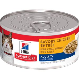 Hill's Science Diet Adult 7+ Savory Chicken Entrée Cat Food - 5.5oz