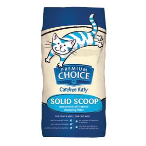 Premium Choice Carefree Kitty Unscented All Natural Scoop Litter 25lb