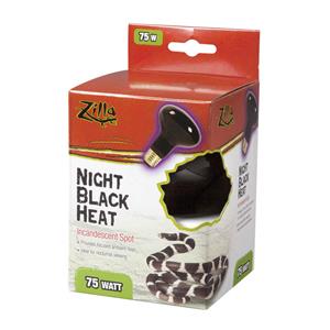 Zilla Incandescent Spot Bulbs Night Black - 75 W