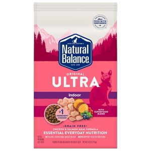 Natural Balance Original Ultra Indoor Chicken & Salmon Meal Dry Cat Food - 6lbs