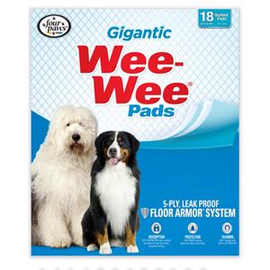  Four Paws Wee-Wee Gigantic Dog Training Pads Gigantic - 18 Count