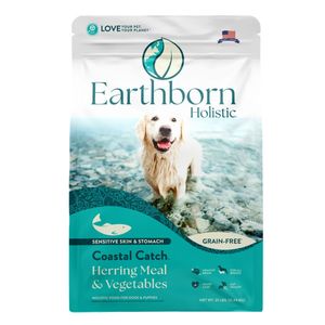Earthborn Holistic Coastal Catch Grain-Free Dry Dog Food Herring Meal & Vegetables - 25 lb