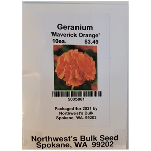 10ea Geranium Maverick Orange