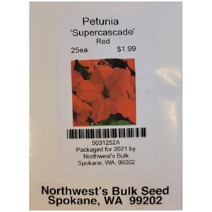 25ea Petunia Supercascade Red