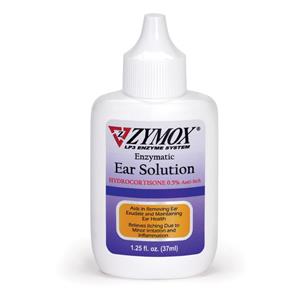  Zymox Ear Solution with .5% hydrocortisone 1.25oz bottle - 1.25 fl oz