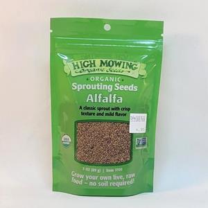 Organic Sprouting Alfalfa Seed - 3oz