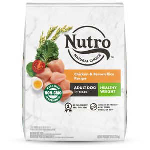 Nutro Products Natural Choice Healthy Weight Adult Dry Dog Food Chicken & Brown Rice - 30 lb