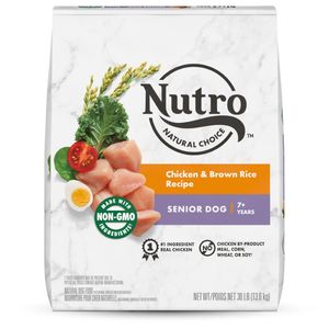Nutro Products Natural Choice Senior Dry Dog Food Chicken & Brown Rice - 30 lb