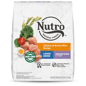  Nutro Products Natural Choice Large Breed Senior Dry Dog Food Chicken & Brown Rice - 30 lb