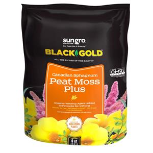 8qt Black Gold Peat Moss Plus