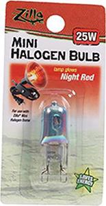 Zilla Light & Heat Mini Halogen Bulbs Night Red - 25 W