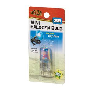 Zilla Light & Heat Mini Halogen Bulbs Day Blue - 25 W