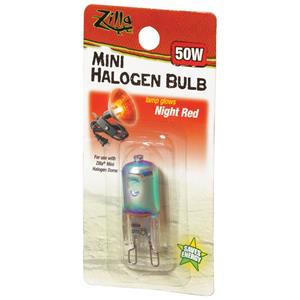  Zilla Light & Heat Mini Halogen Bulbs Night Red - 50 W
