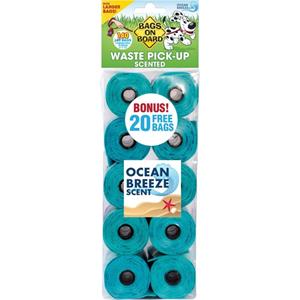 Bags on Board Waste Pick-up Scented Bags Refill Blue - 140 ct