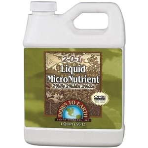 Down to Earth Liquid Micronutrient 2-0-1 - 1 Quart