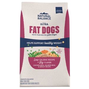 Natural Balance Fat Dogs Chicken & Salmon Formula Low Calorie Dry Dog Food - 15lbs