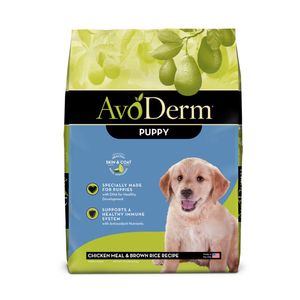  AvoDerm Natural Chicken Meal & Brown Rice - Dry Puppy Food - 15 lb