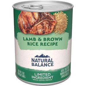 Natural Balance Limited Ingredient Lamb & Brown Rice Recipe Wet Dog Food - 13oz