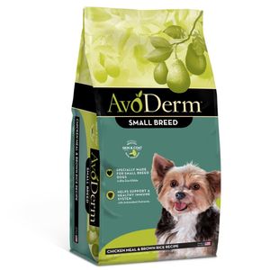  AvoDerm Natural Chicken Meal & Brown Rice - Small Breed Dry Dog Food - 7 lb