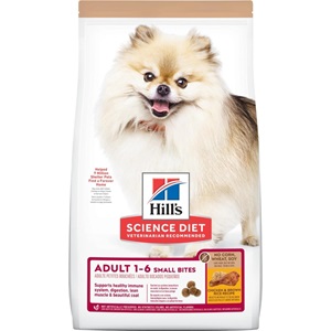 Hill's Science Diet Adult Small Bites No Corn, Wheat, Soy Dog Food - 4lbs