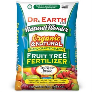 Dr. Earth® Natural Wonder® Organic Fruit Tree Fertilizer 5-5-2 - 25lb