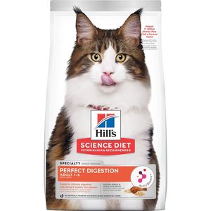 Hill's Science Diet Adult Perfect Digestion Chicken, Barley & Whole Oats Recipe Cat Food - 3.5lbs