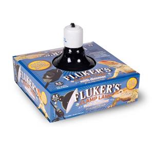 Fluker's Ceramic Repta-Clamp Lamp with Dimmer Switch Black - 8.5 in