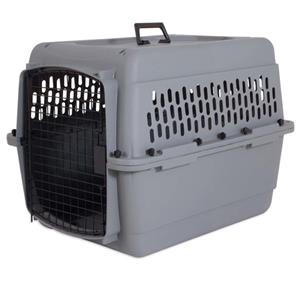 Aspen Traditional Dog Kennel Hard-Sided, Gray - 28 in