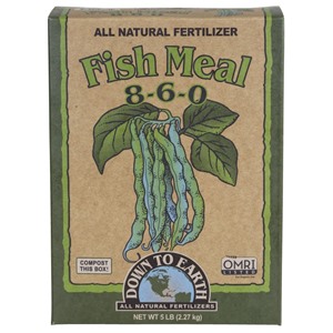 Down To Earth Fish Meal Natural Fertilizer 8-6-0 OMRI - 5 lb