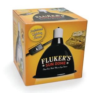 Fluker's Sun Dome Reptile Lamp Black - 10 in