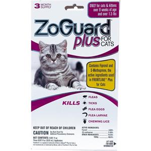 ZoGuard Plus for Cats - 1.5lbs & Up, 3pk